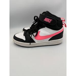 Kids‎ Nike Court Borough Mid 2 Black/White/Sunset Pulse Pink Size 5.5